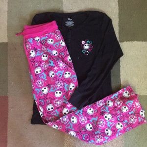 Nightmare Before Christmas Jack Skellington PJs